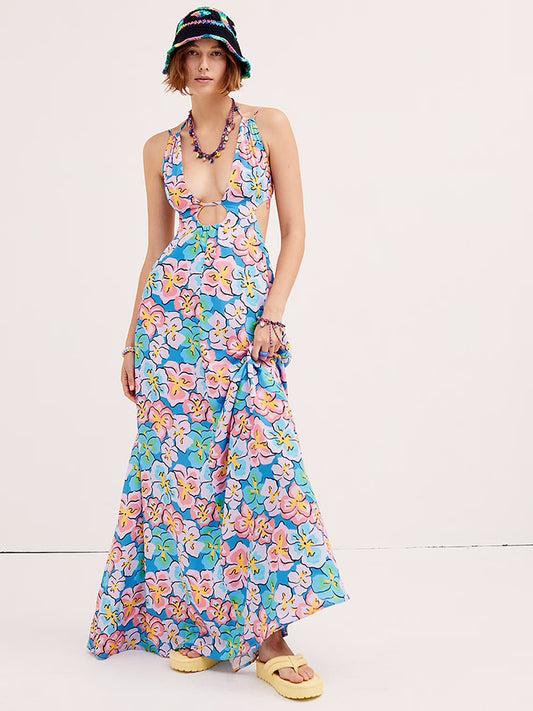 For Love & Lemons Yasmin Floral Maxi Dress